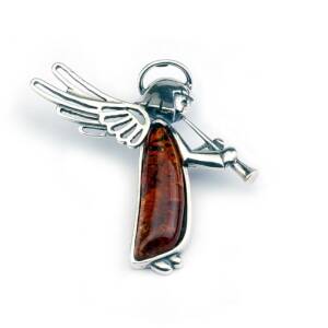 Angel With Amber Pendant
